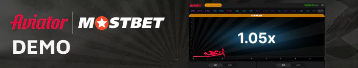 Demo Mode is a chance for Indian players to try Mostbet Aviator for free