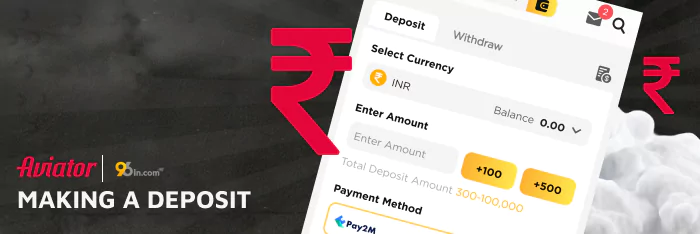 How to make a deposit at 96in Aviator - Simple Instruction