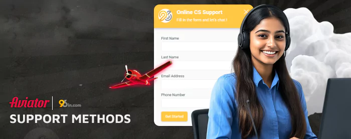 Indian Players can access 96in Casino Customer Support using live chat and e-mail