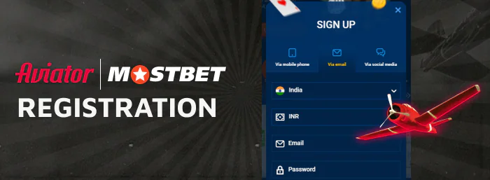 How to register at Mostbet Aviator India